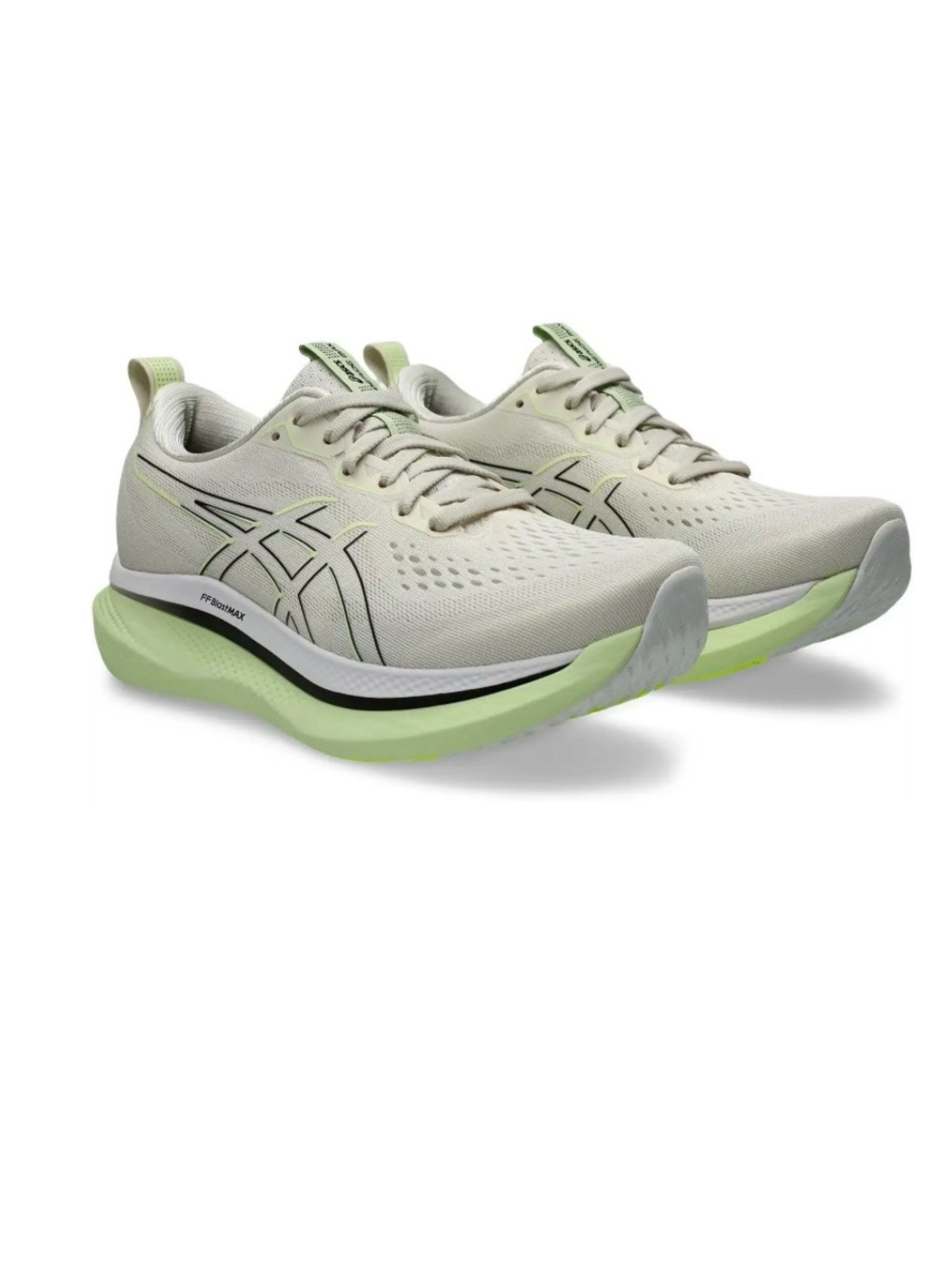 ASICS Women's Running Shoes in Light Green and Off-White